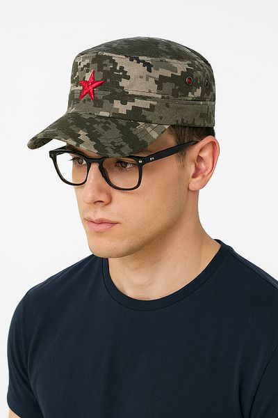 ZERAMİNE Men's Castro Hat Starry Fidel Castro Hat Unisex Camouflage