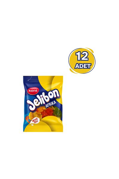 Jelibon African Mixed Fruit Flavored Soft Confectionery 80 Gr - 12 Pieces