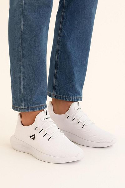 Peta Men's Casual Comfortable Lace-Up Sports Shoes Mesh Anti-Sweat High Sole Sneaker