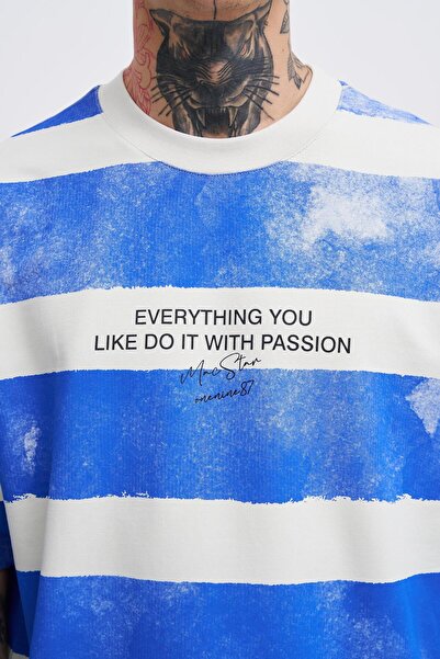 Machinist Ανδρικό μπλουζάκι Oversize Grey Saks - Everyting You Printed