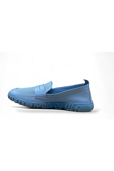 Mammamia Women's Leather Casual Shoes D25Ya-90 Lx - Blue - 39