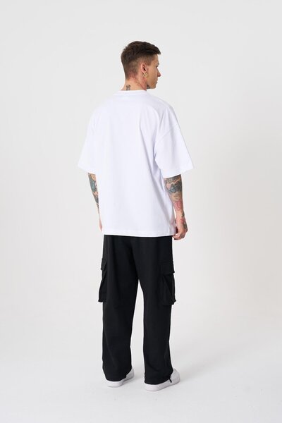 Machinist Ανδρικό λευκό μπλουζάκι με στάμπα Sylvester