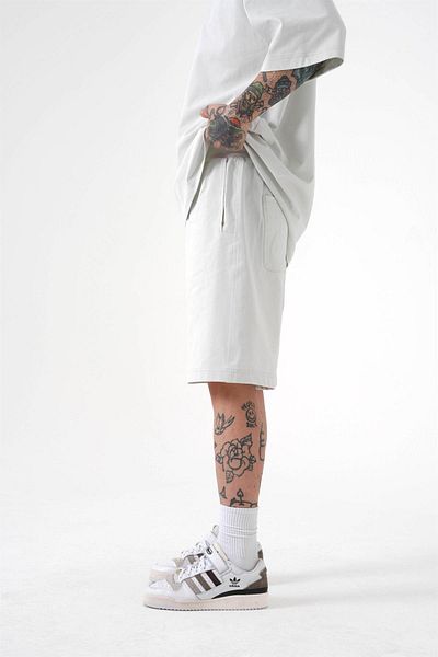 Machinist Men's Premium Basic Cotton Gray Shorts