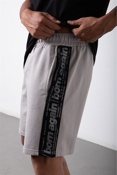 Machinist Чоловічі світло-сірі міні-шорти Born Again з кишенями