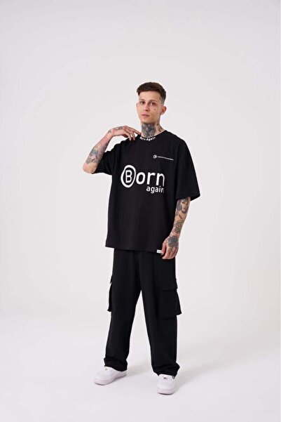 Machinist Ανδρικό Imagination Creates Printed Oversize Μαύρο T-Shirt