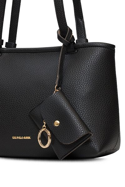 U.S. Polo Assn. Geantă neagră de umăr pentru femei Us25550