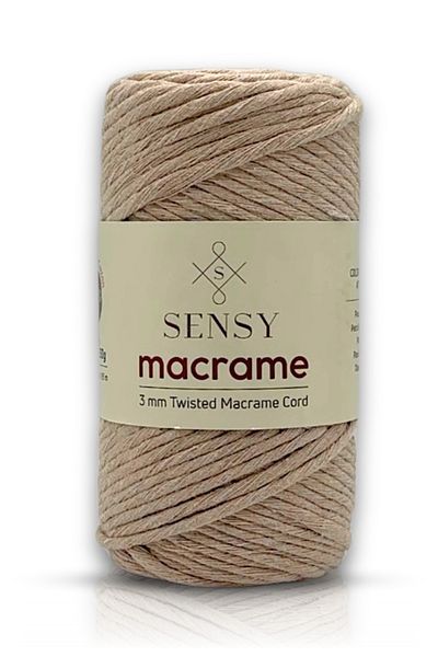 SENSY Premium Taranan Macrame Macrame Hobby Floss Cafea cu lapte