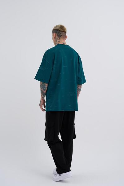 Machinist Ανδρικό μπλουζάκι με στάμπα βενζίνης πράσινο