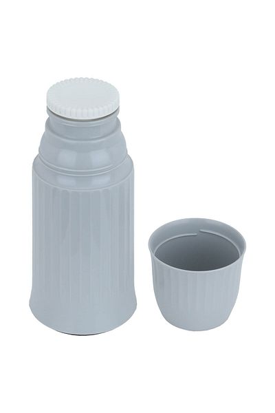 Alsaif Gallery Helios Thermos, 250 ml, Glass Inner Carrier, Plastic Outer Body - Grey