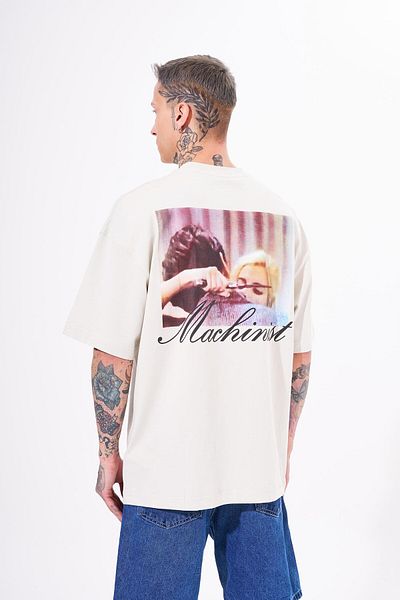 Machinist Ανδρικό μπλουζάκι Oversize Grey - Don't Play With Printed