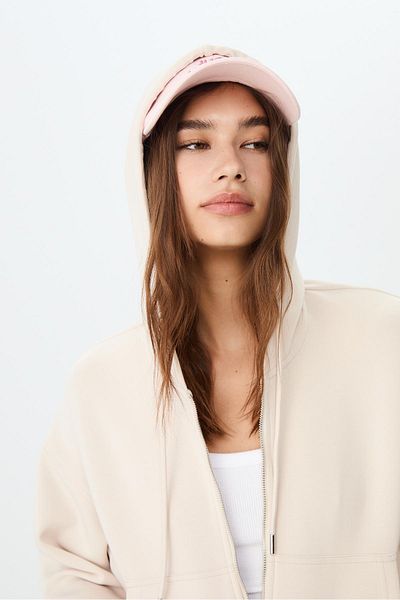 Stradivarius Soft Texture Zipper Sweatshirt