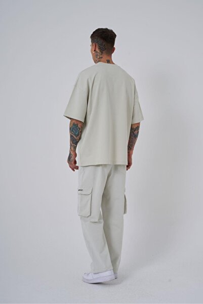 Machinist Ανδρικό μπλουζάκι Triangel Applique με στάμπα γκρι