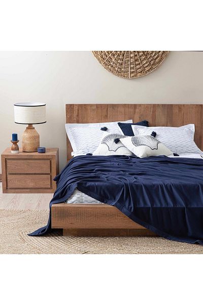 Chakra Lillia Pique Single MARINE BLUE