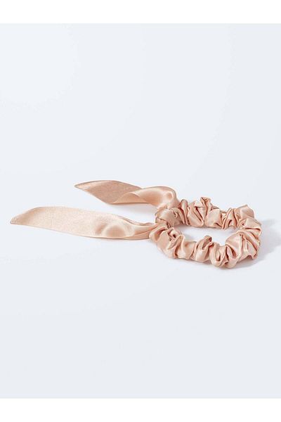 Beauty Pillow Celebrity 100% Silk Hair Scrunchie Pink Blush – Elegant & Hair-friendly