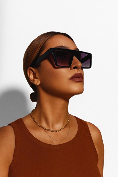 Retro Steampunk Modern Unisex Square Large Sunglasses Uv400