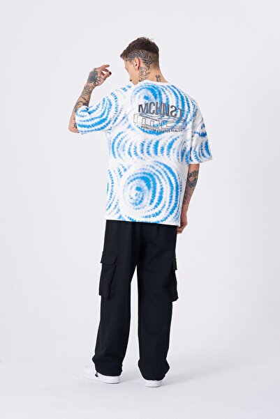 Machinist Men's Imagination Printed Oversize Ecru T-Shirt