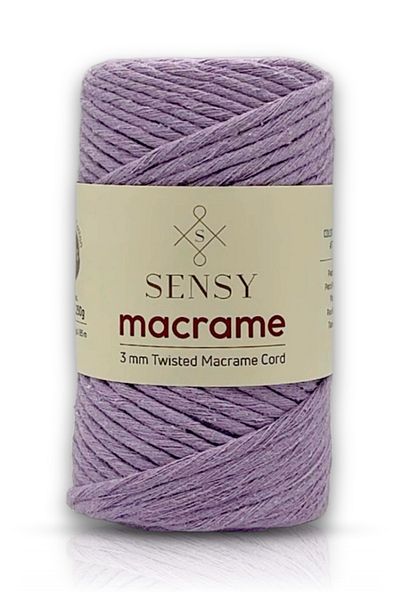 SENSY Premium Scanned Macrame Macrame Hobby Rope Liliac