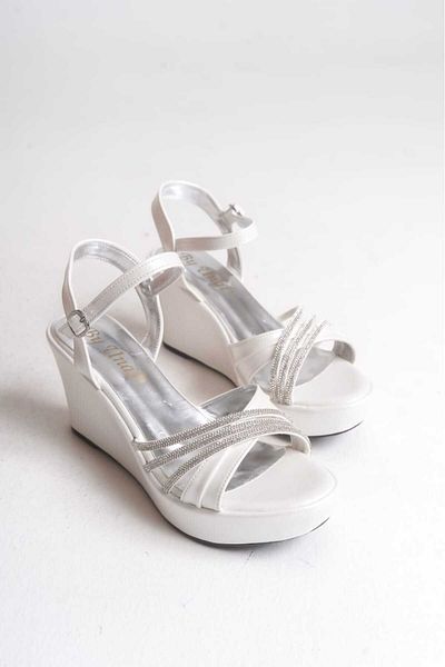 AYDOĞDU by ünal Stoned Women's Wedge Heeled Shoes