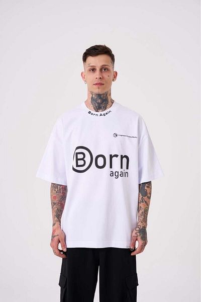 Machinist Ανδρικό Imagination Creates Printed Oversize Λευκό T-Shirt