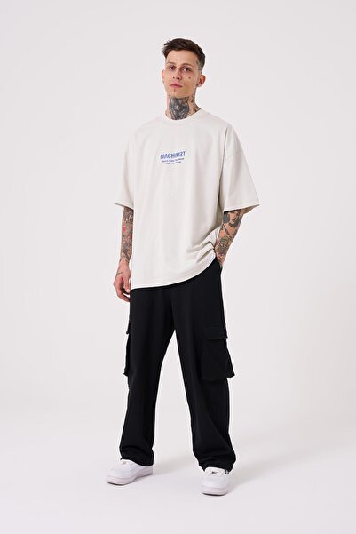 Machinist Ανδρικό μπλουζάκι Money Roles Printed Oversize Grey T-shirt