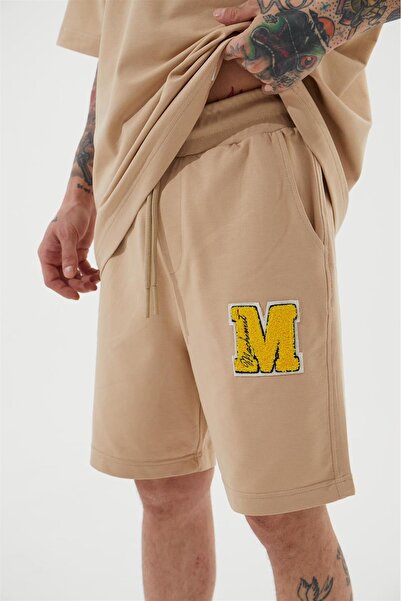 Machinist Ανδρικό χαλαρωμένο μπεζ σορτς