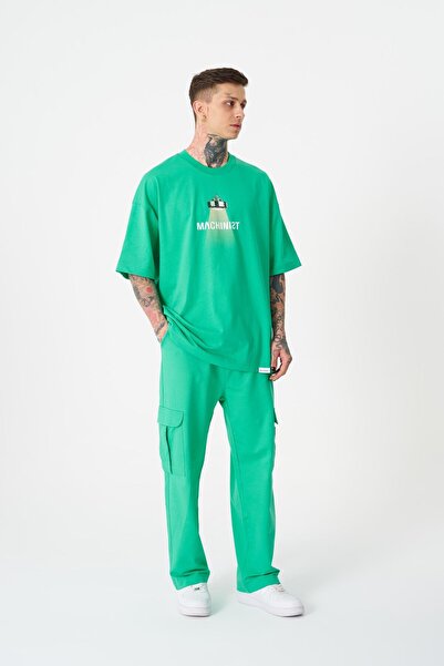 Machinist Ανδρικό μπλουζάκι Herb Machinist Oversize ανοιχτό πράσινο