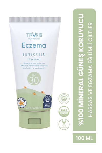 Trukid Spf30 Sunscreen 100 ml - Egzamalı Ciltler Için Güneş Kremi