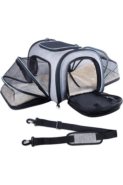 Manolex Foldable Transport Bag For Cats And Dogs – 46x28x28cm, Supports Up To 10kg