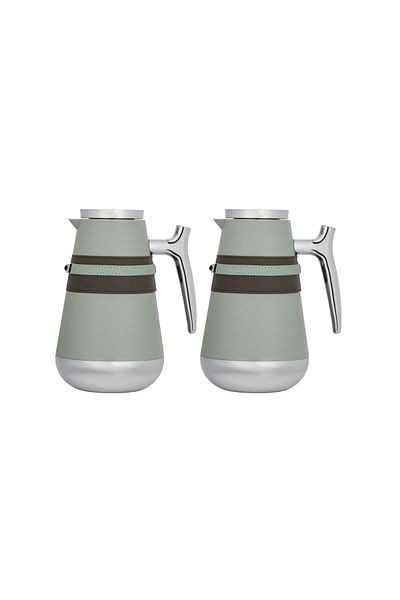 ALSAIF Coffee And Tea Vaccum Flask Set In Multi-color / Leak-proof And Keeps Drinks Hot 1.0/1.0 Liter