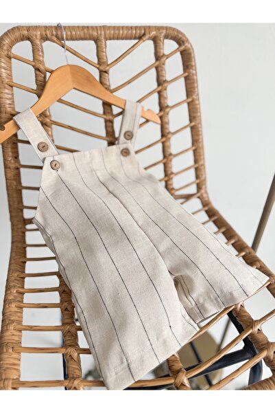 Sis and Bro Striped Linen Shorts Gardener