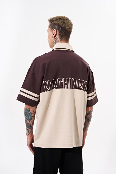 Machinist Ανδρικό μπλουζάκι πόλο 87 τεμαχίων καφέ