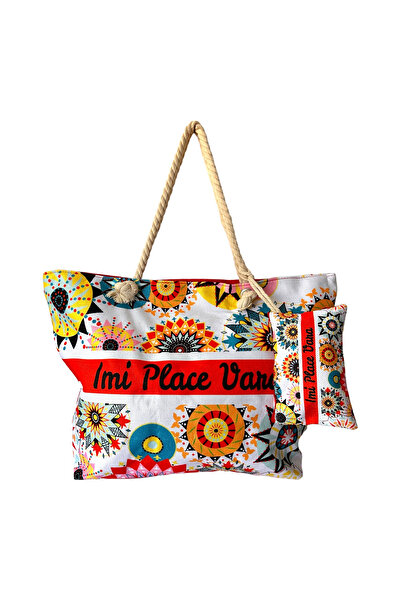 OEM Geant De Plaj Mare, Cu Portofel I Buzunar Interior Kd2413