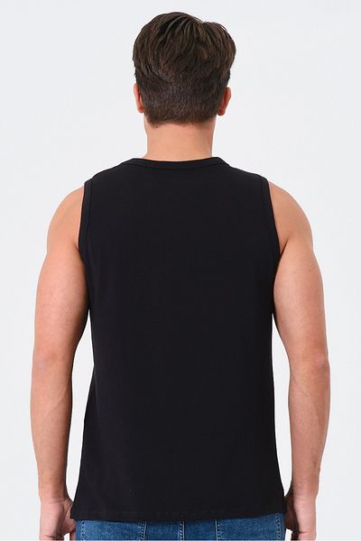 BRAINWEAR Cotton Lycra Flexible Men's Athlete Tank Top – Wide Collar - Fitness & Beach & Casual & Underwear Compatible