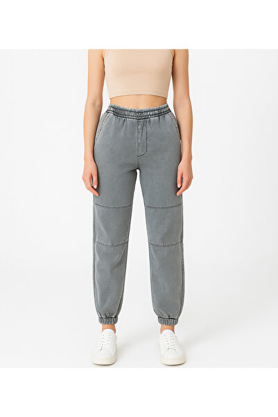 Actress Mavi Normal Bel Lastik Detaylı Eşofman