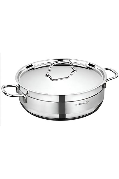 KORKMAZ Stainless Steel Casserole Silver 26x8cm