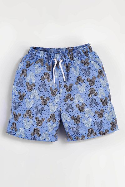 Gold Class Kidswear Pantaloni scurți de mare pentru băieți, cu modele de cerc, căptușiți cu snur