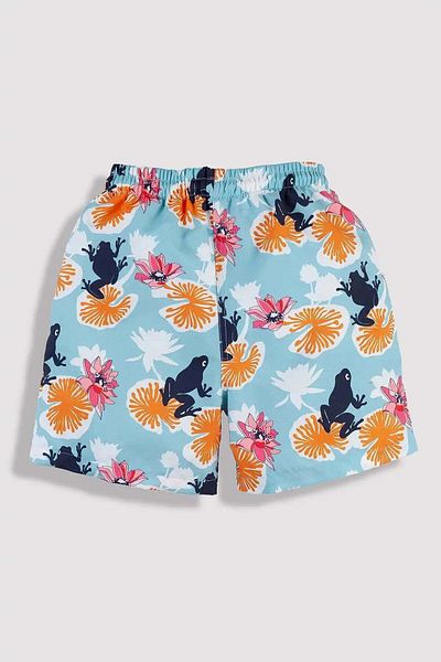 Gold Class Kidswear Σορτς κολύμβησης για αγόρι με κορδόνι με μοτίβο βατράχου και βατράχου