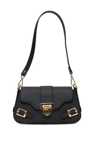 U.S. Polo Assn. Geantă neagră de umăr pentru femei Us25586