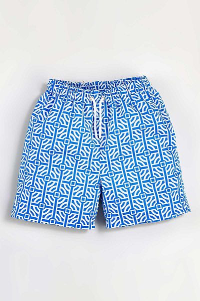 Gold Class Kidswear Μπλε ανδρικό μαγιό - με υδατοαπωθητικό και κορδόνι
