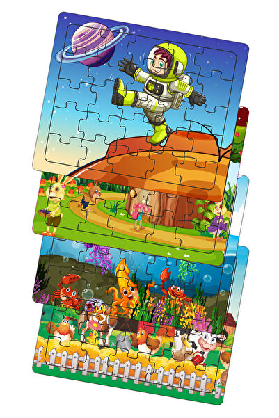 Leelii Tasarım Uzayda Çocuk, Tavşanlar Bahçede, Denizaltı, Çiftlik Hayvanları...