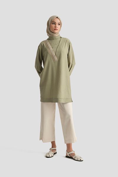 Armine New Season Strawberry Fabric Summer Sports Tunic