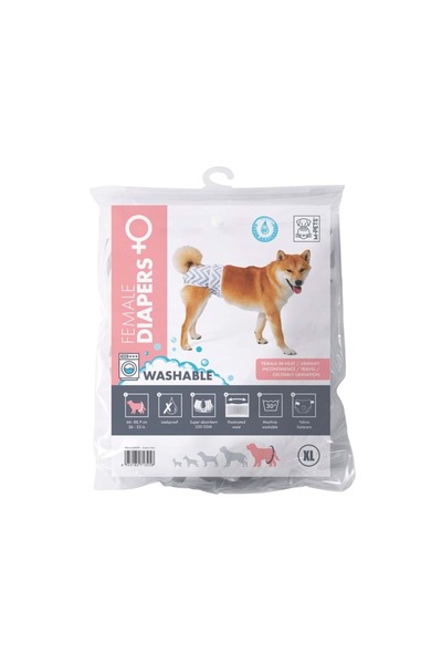 M-PETS Dişi Köpekler Için Yıkanabilir Külot (XL)