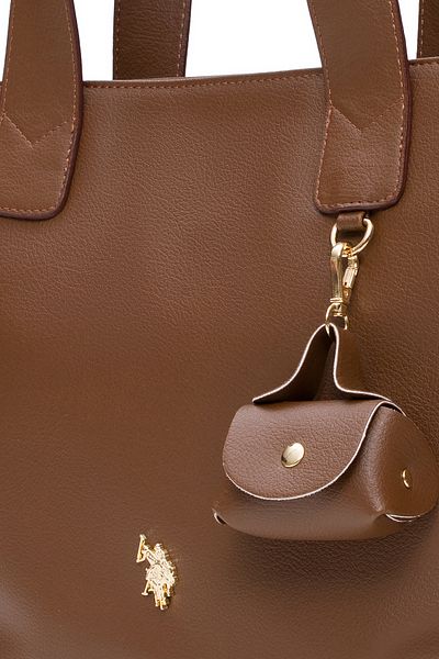 U.S. Polo Assn. A. Geantă de umăr maro pentru femei Us25598