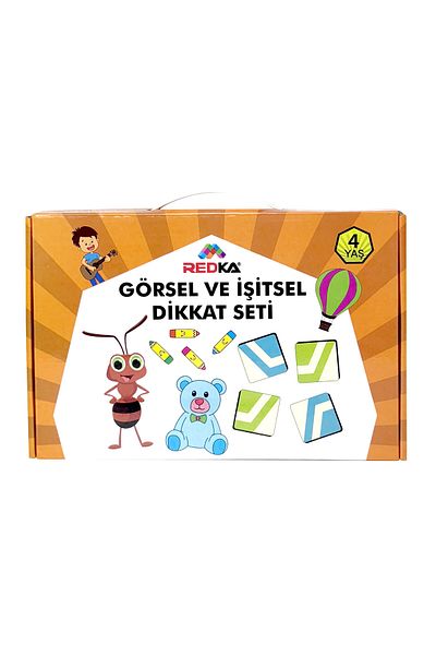 Redka Visual and Auditory Attention Enhancement Set - 4 Years Old Box Game Mind Game