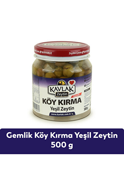 Kavlak Zeytin Kavlak 500 GR GEMLİK TAZE KÖY KIRMA YEŞİL ZEYTİN