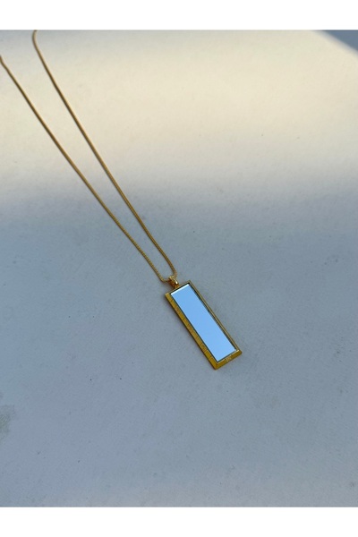 EAST&WEST 925 Ayar Gümüş Ayna Kolye - EastWest Reflect Gold