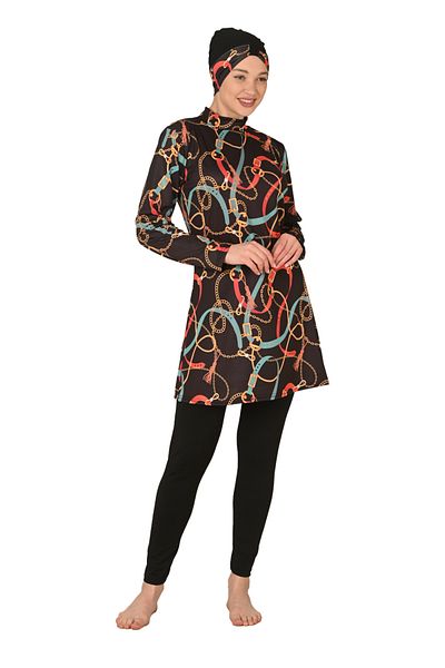 Fantasy Lycra Full Covered Hijab Swimsuit - 3412
