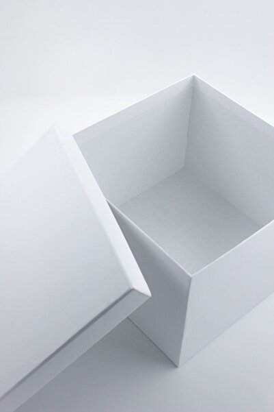 carton box Büyük Beyaz Hediye Kutusu 27 X 27 X 19 Cm Karton Kutu - 1049_gift - B271049g-box Yılbaşı Kutu