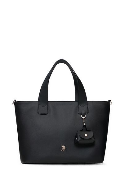 U.S. Polo Assn. Geantă neagră de umăr pentru femei Us25598
