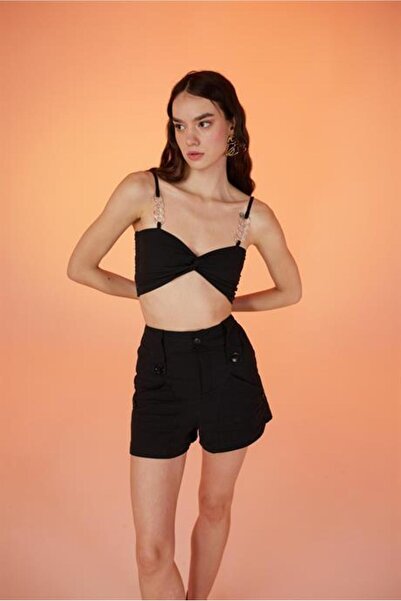 Markano Rise Chain Blouse Black